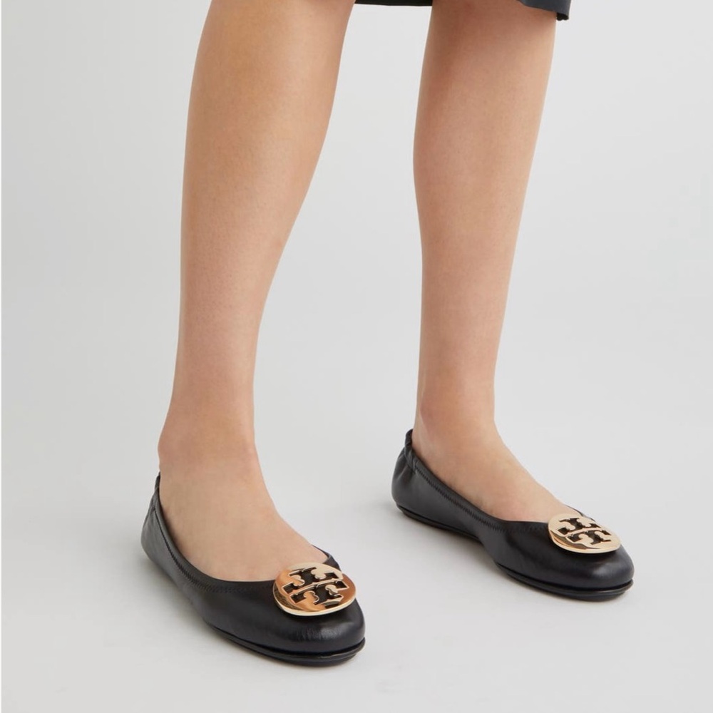 Tory Burch Black Ballet Flats